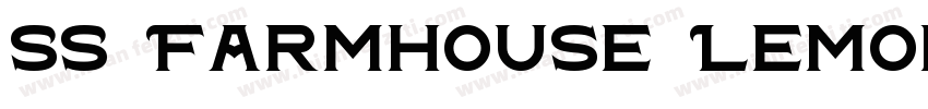 SS Farmhouse Lemonade Regular字体转换